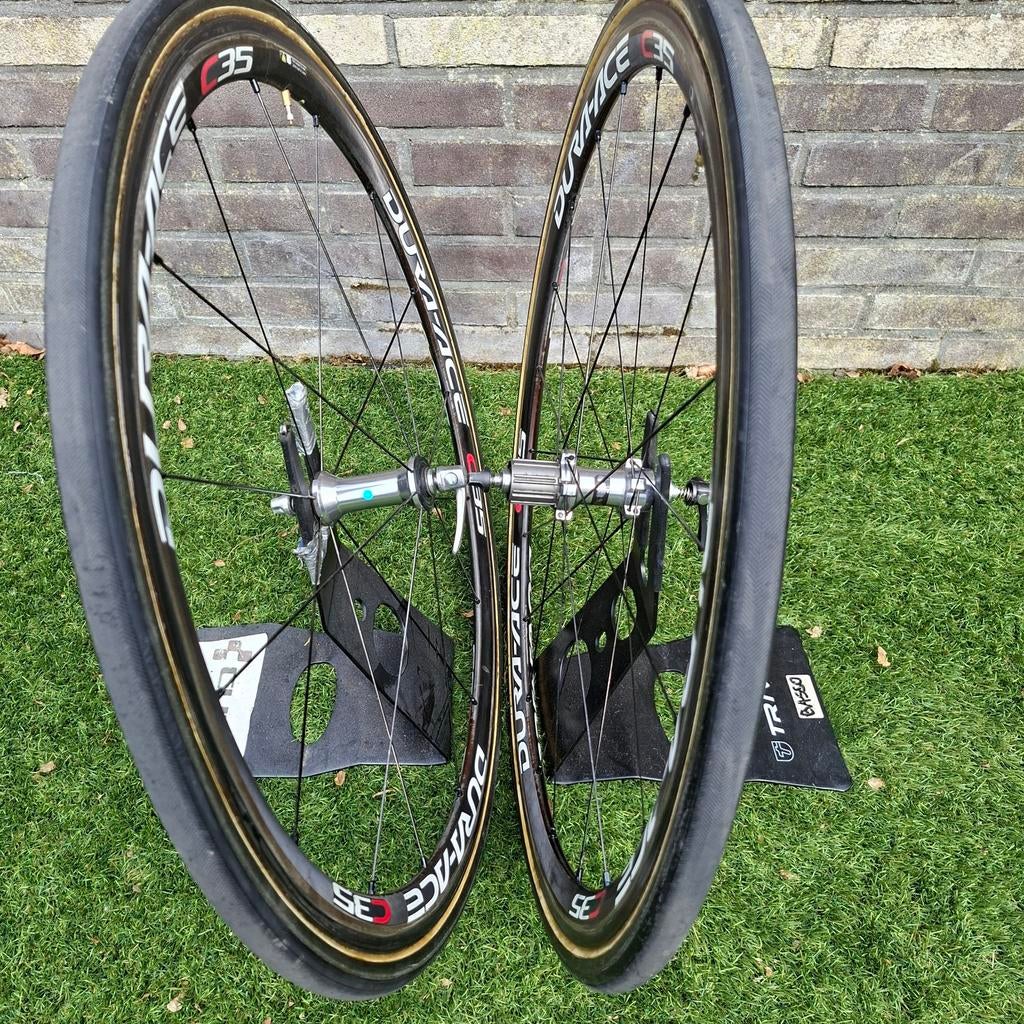Dura-Ace C35 Wielset  met nieuwe tubes, Dura-Ace, Overige materialen, Zo goed als nieuw, Racefiets