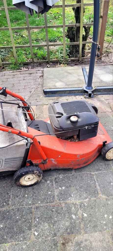 Sabo grasmaaier, Tuin en Terras, Grasmaaiers, Gebruikt, 50 cm of meer, Cirkelmaaier, Opvangbak, Ophalen of Verzenden