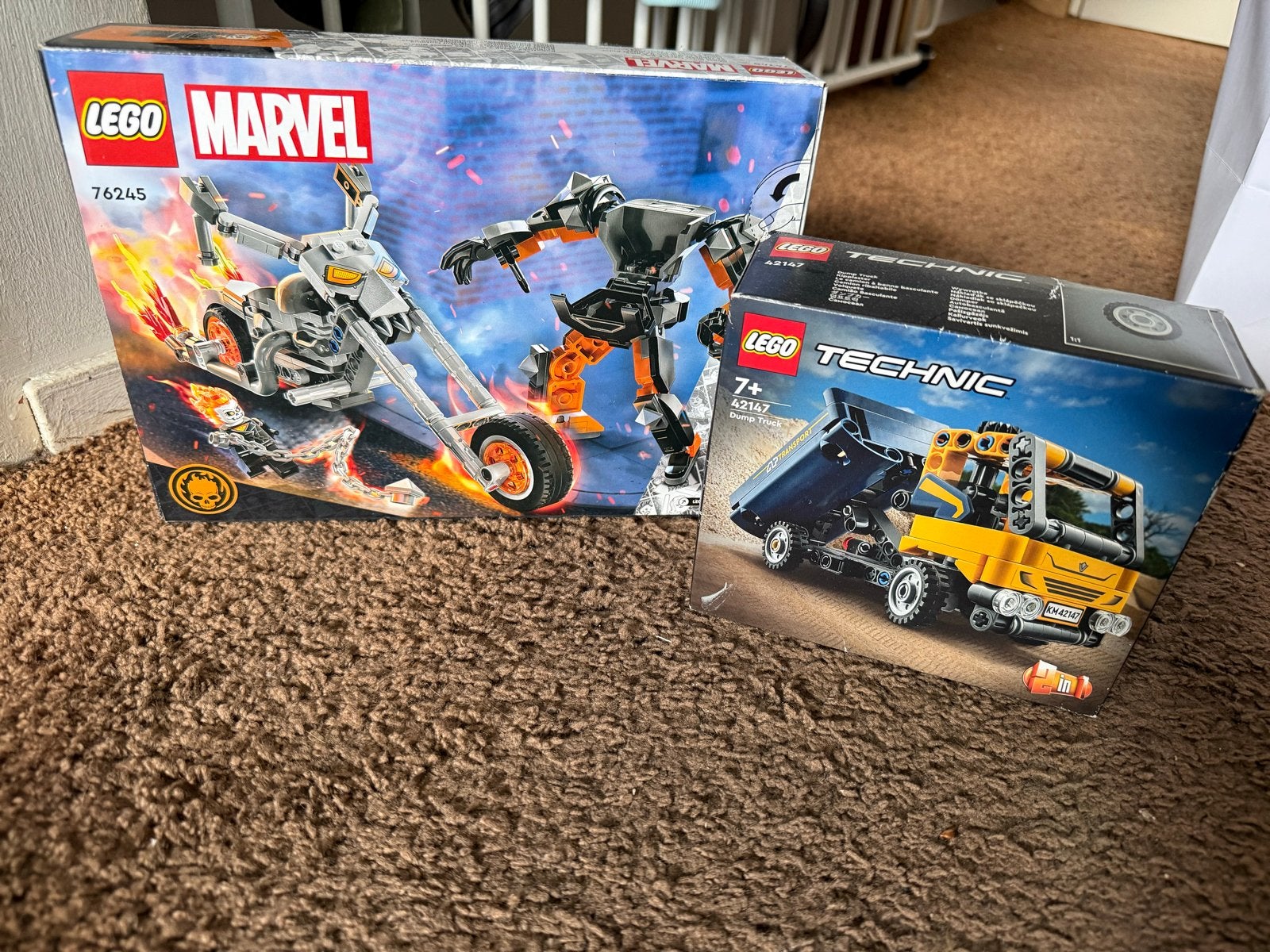LEGO Marvel Ghost Rider Mech & Bike en Technic Kiepwagen, Ophalen of Verzenden, Nieuw, Overige merken