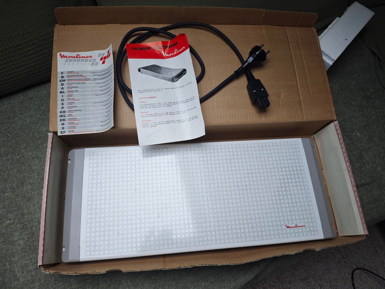 Moulinex Warmhoudplaat - Schotelwarmer, Ophalen