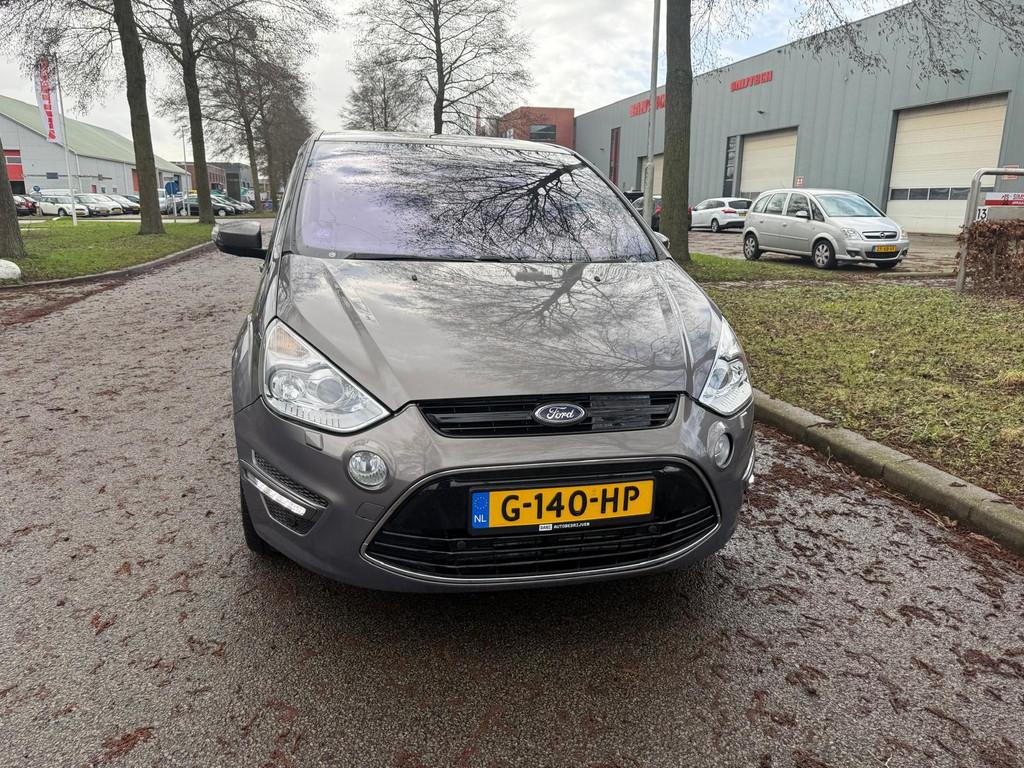 Ford S-Max 2.0 EcoBoost Titanium 7persoon automaat, Auto's, Euro 5, Gebruikt, Zwart, 4 cilinders