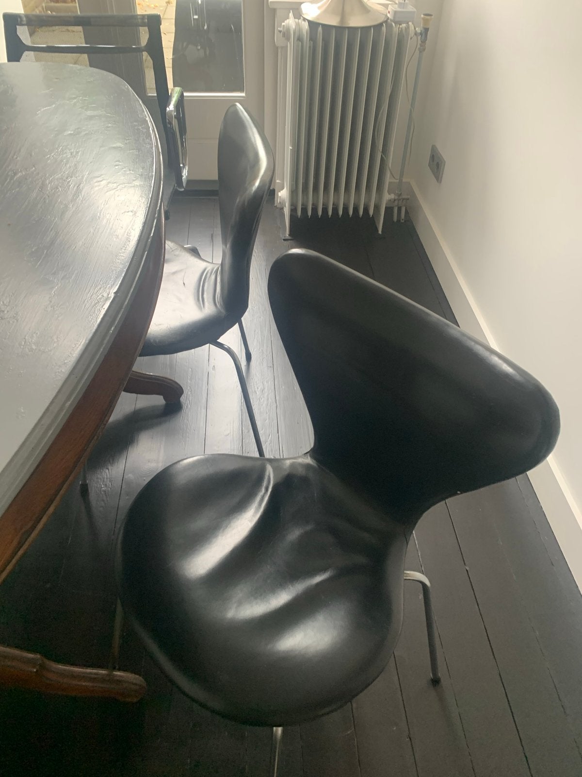 Originele Arne Jacobsen Vlinderstoelen (4 stuks), Ophalen