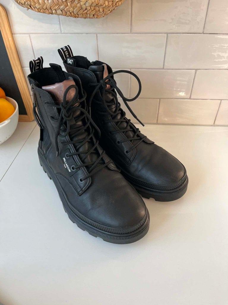 Palladium Veterboots, Zwart, Palladium, Ophalen of Verzenden, Zo goed als nieuw
