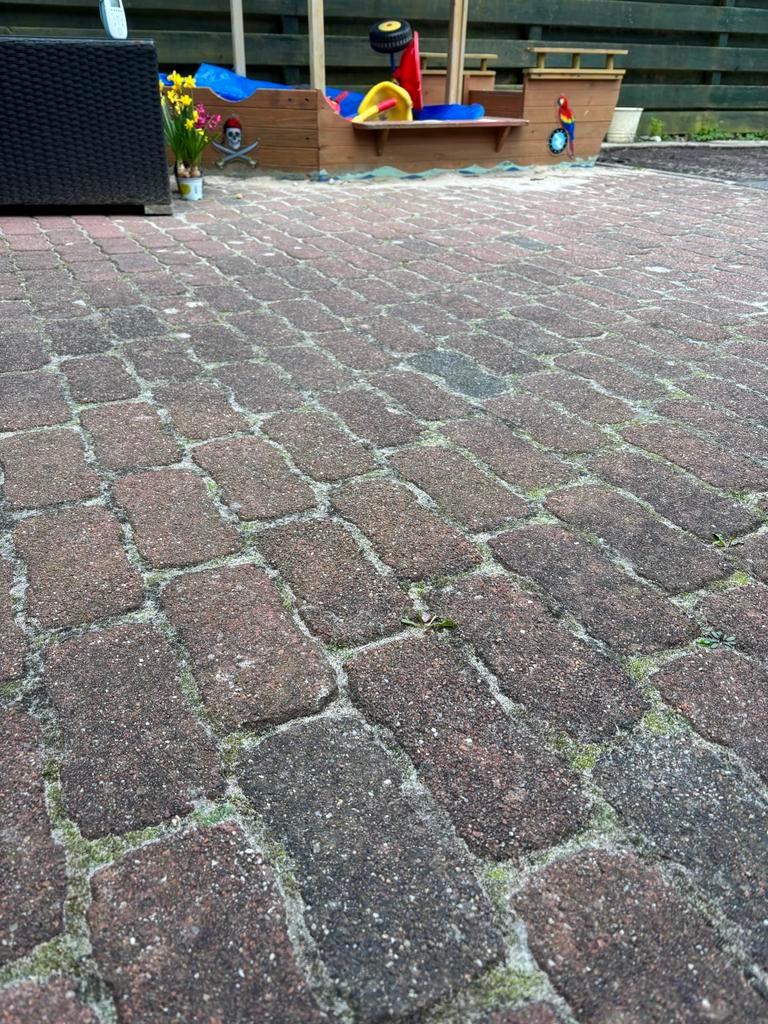 20m2 stenen 20x10, Ophalen, Gebruikt, Klinkers, 10 m² of meer