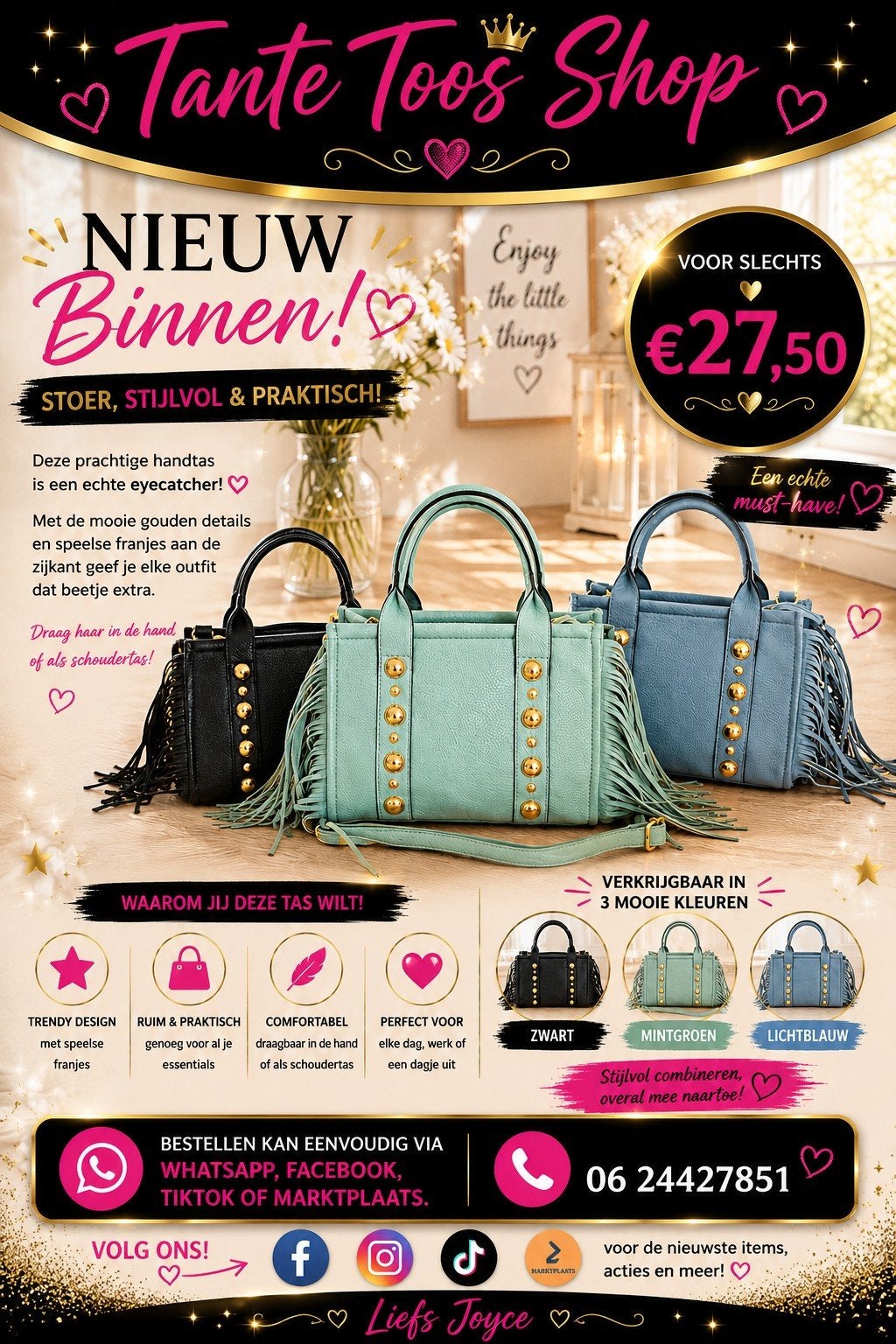 Jouw nieuwe favoriete tas!, Ophalen of Verzenden, Nieuw