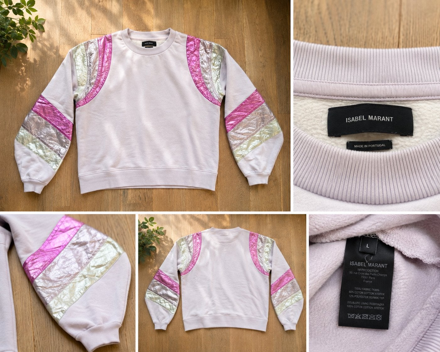 Isabel Marant sweater maat L met metallic accenten, Kleding | Dames, Ophalen of Verzenden, Gedragen, Maat 42/44 (L), Meerkleurig