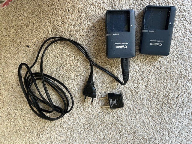 2x Canon acculader CB-2LUE origineel NB-6L accu lader camera, Gebruikt