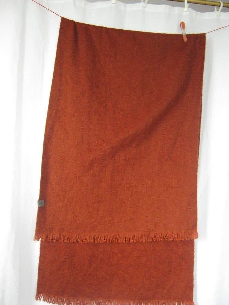 alpacablend grote Roodbruine bufandy brushed solid sjaal  , Kleding | Dames, Bufandy, Maat 46/48 (XL) of groter, Ophalen of Verzenden