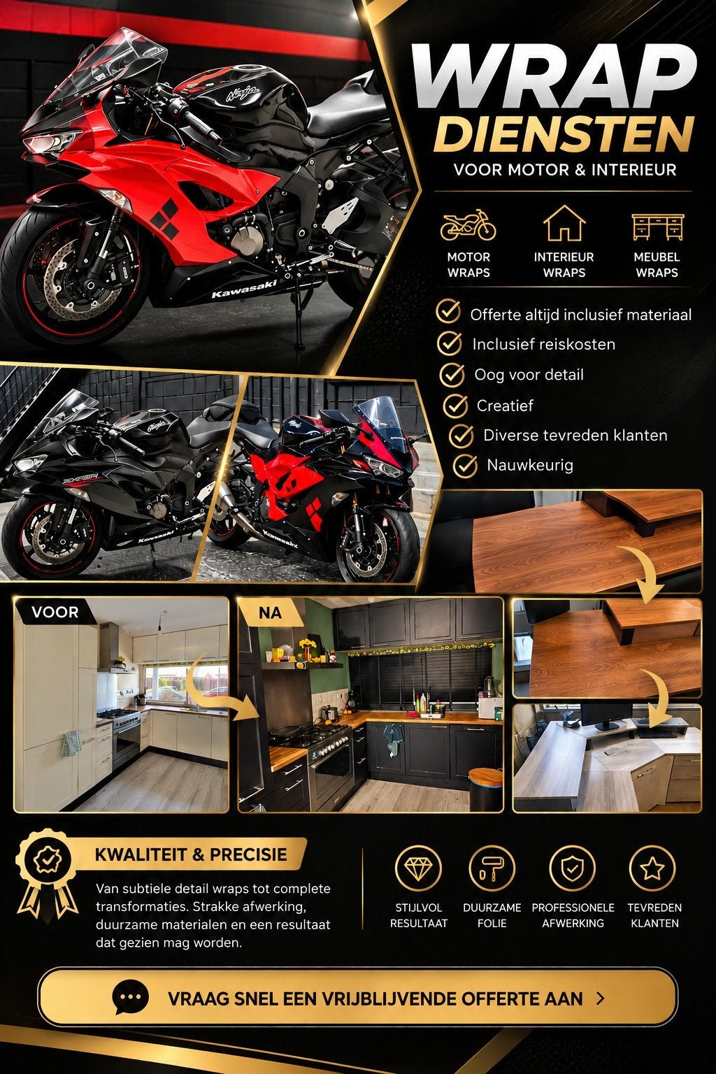 Wrap diensten | Motor en interieur, Ophalen, Zo goed als nieuw