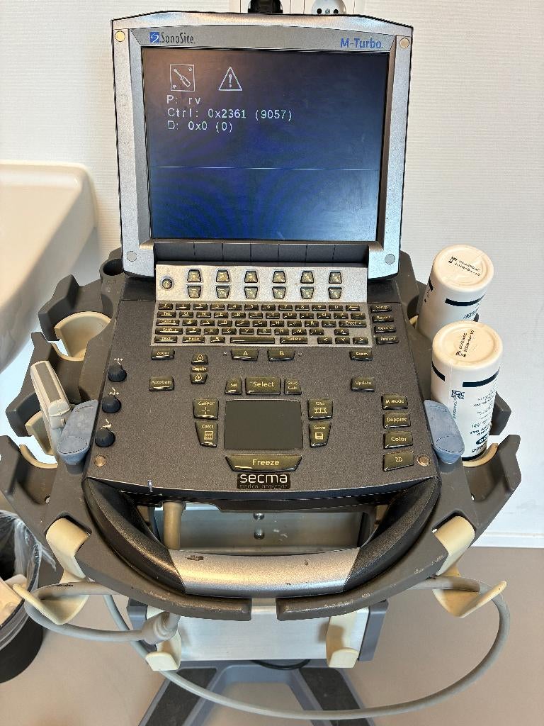 SonoSite M-Turbo echoapparaat (defect), Ophalen, Niet werkend