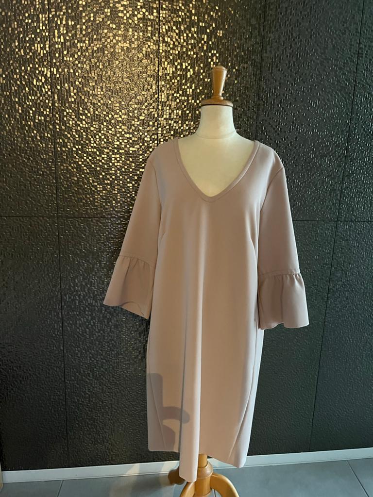 Luisa Cerano Schitterende Jurk Maat 42, Beige, Maat 42/44 (L), Ophalen of Verzenden, Zo goed als nieuw