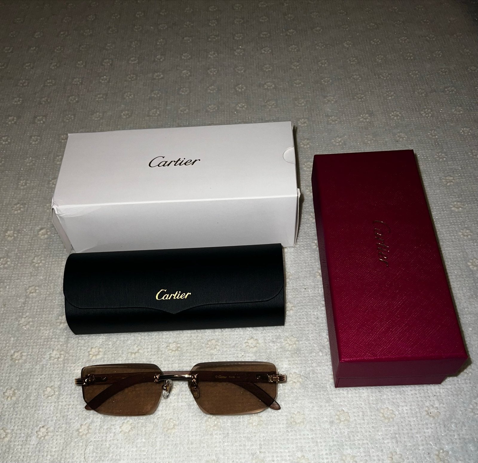 Cartier Zonnebril, Overige merken, Zonnebril, Bruin, Ophalen of Verzenden