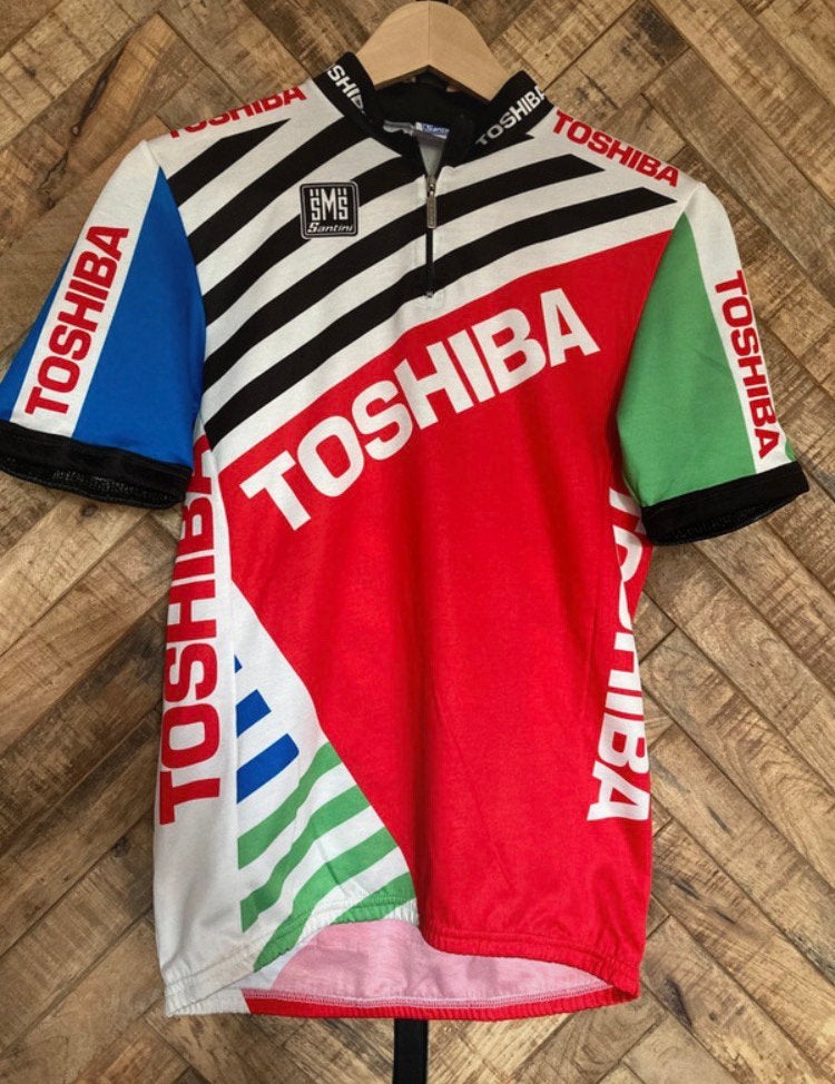 Toshiba wielershirts, Ophalen of Verzenden, Gebruikt, Heren, Bovenkleding