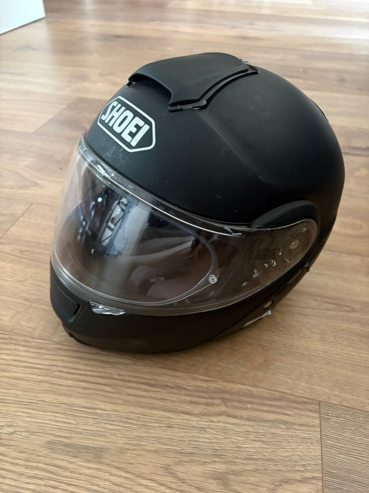 Shoei neotec motorhelm zo goed als nieuw, Ophalen, Systeemhelm, S, Shoei