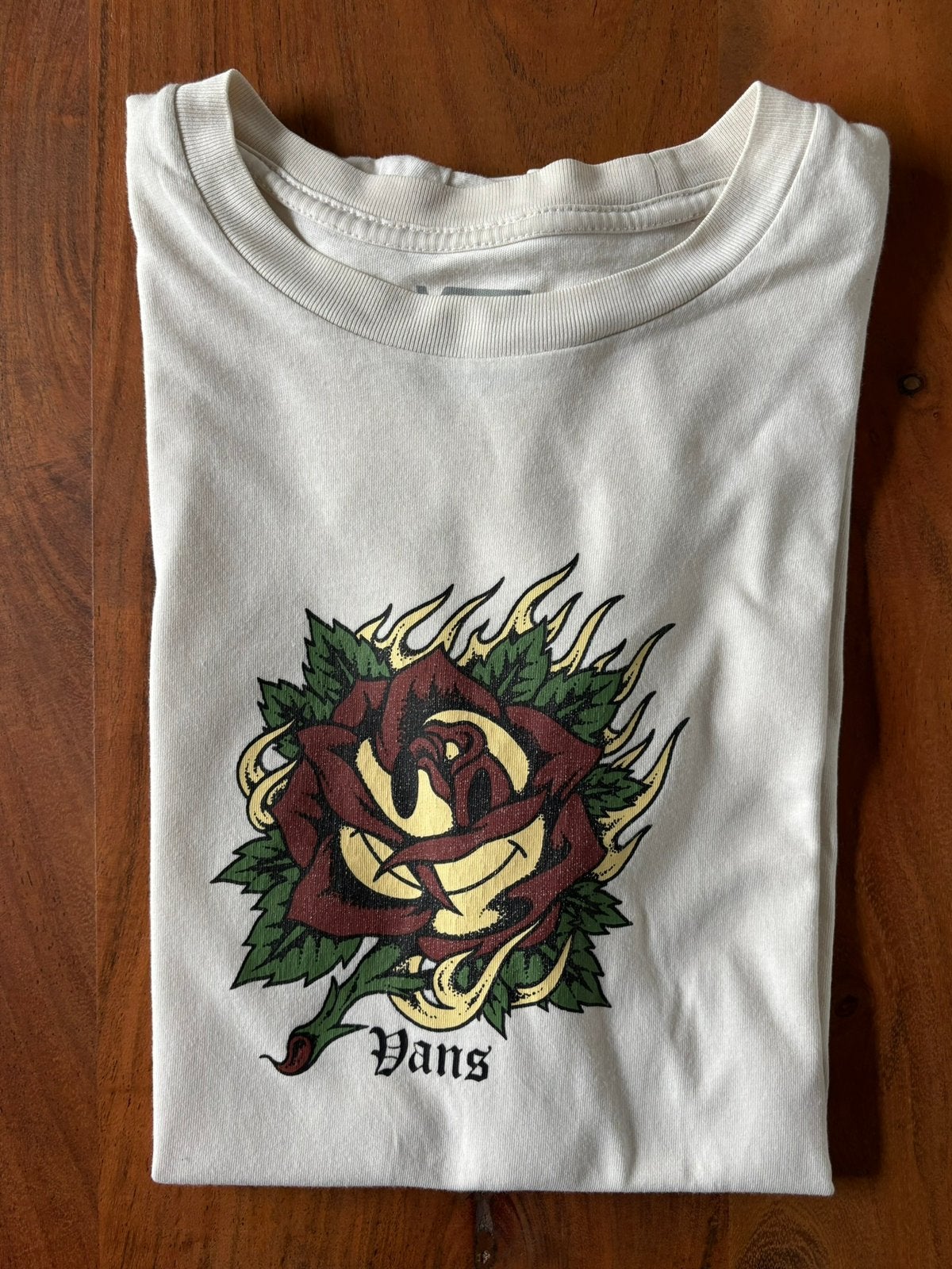 Vans T-Shirt met opdruk wit maat small, Overige kleuren, Ophalen of Verzenden, Korte mouw, Maat 36 (S)