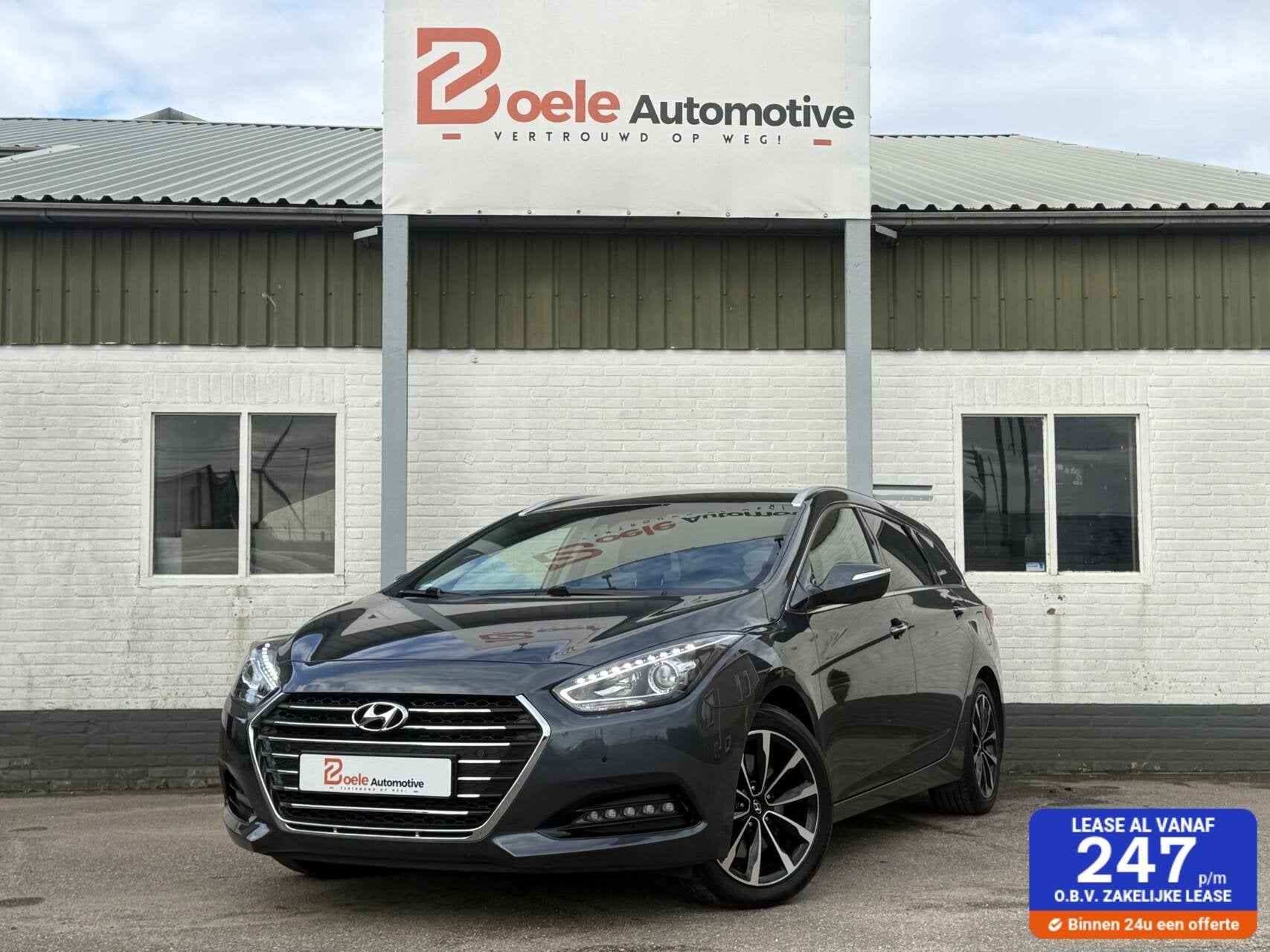Hyundai i40 Wagon 2.0 GDI i-Catcher Automaat / Carplay / Tre, Auto's, Dealer onderhouden, Stof, Gebruikt, Zwart