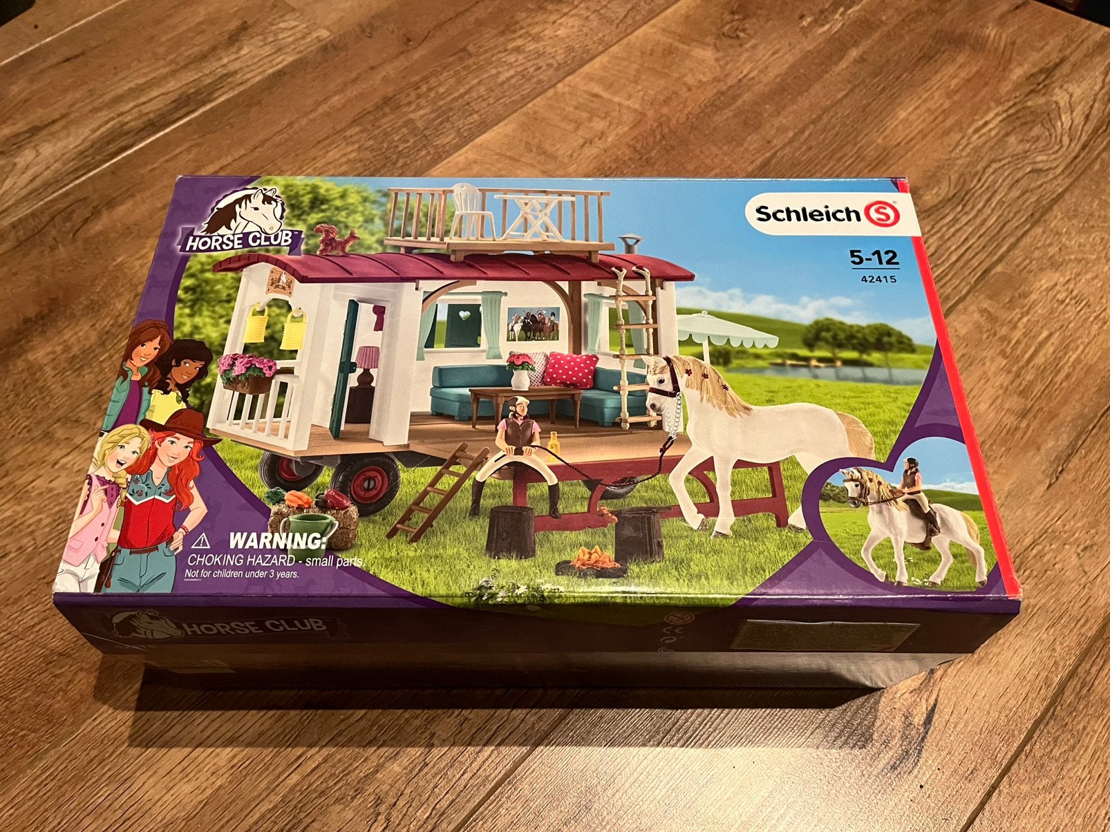 Schleich woonwagen 42415 zgan, Ophalen of Verzenden, Meer dan 50 stukjes, Zo goed als nieuw, 6 jaar of ouder