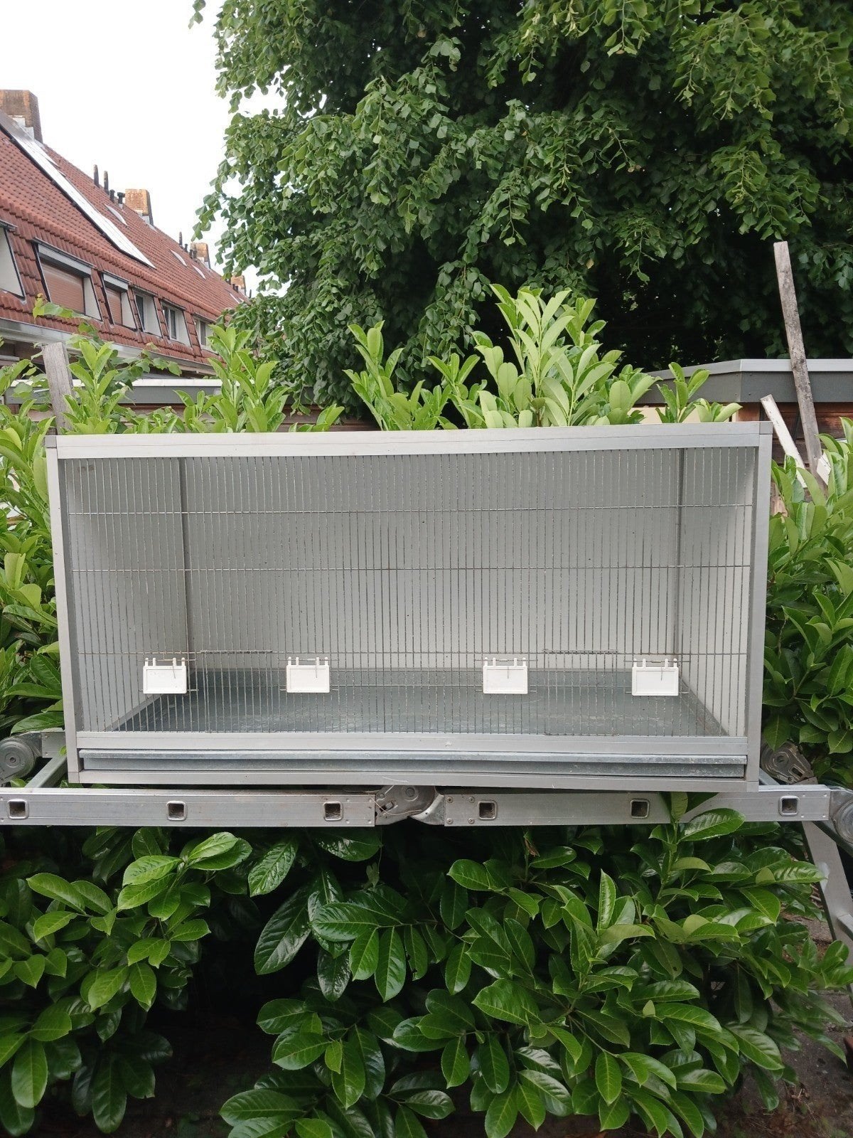Aluminium trespa vlucht kooi, Ophalen, Zo goed als nieuw, Aluminium, Broedkooi of Kweekkooi