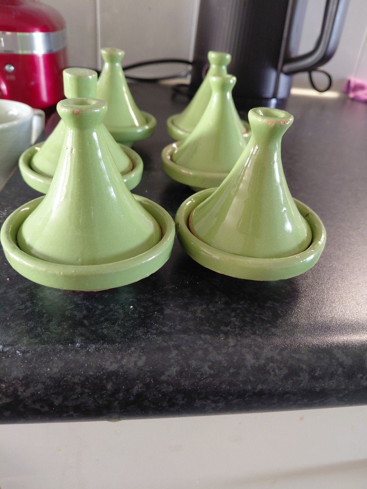 Set van 6 mini tajines - Groen, Ophalen, Steen/keramiek, Groen, Overige typen