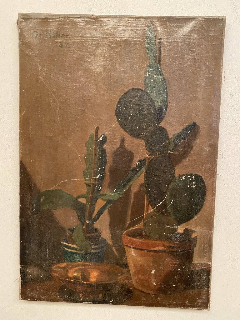 bloem schilderij, Antiek en Kunst, Kunst | Schilderijen | Klassiek, Ophalen of Verzenden, Klassiek, Bloemen, Doek