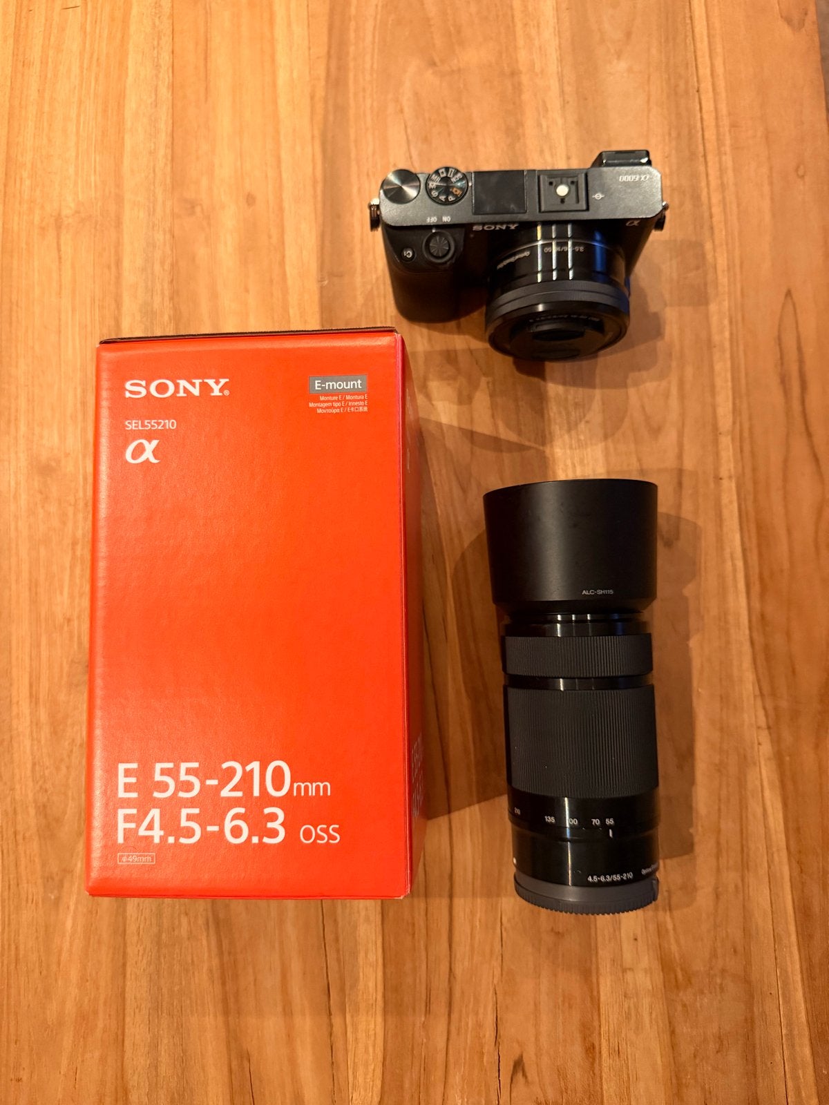 Sony Alpha A6000 Systeemcamera met 2 lenzen, Audio, Tv en Foto, Ophalen, Beeldstabilisatie, Zo goed als nieuw, Accu