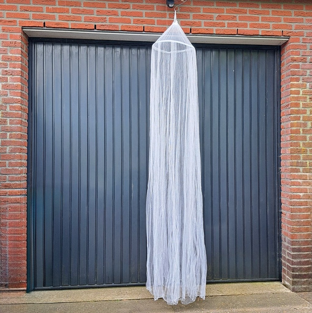 Een witte klamboe /muskietennet / bedhemel, Wasbaar, Ophalen of Verzenden, Zo goed als nieuw, Wit