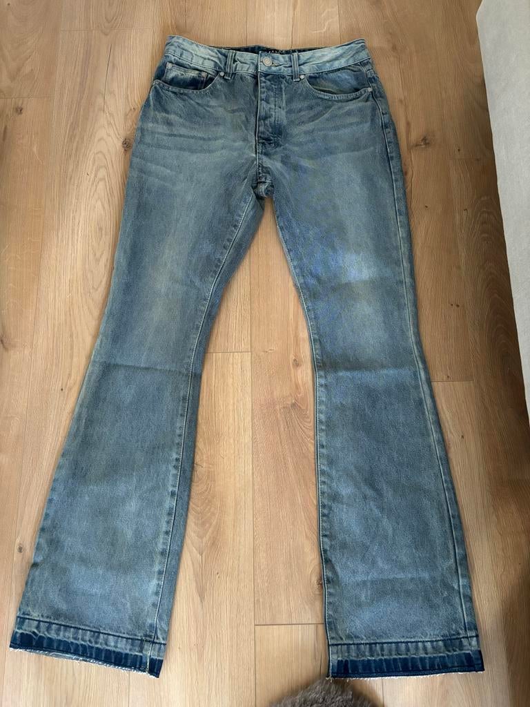 BoohooMAN flared jeans, Kleding | Heren, Ophalen of Verzenden, Nieuw, Blauw, W32 (confectie 46) of kleiner