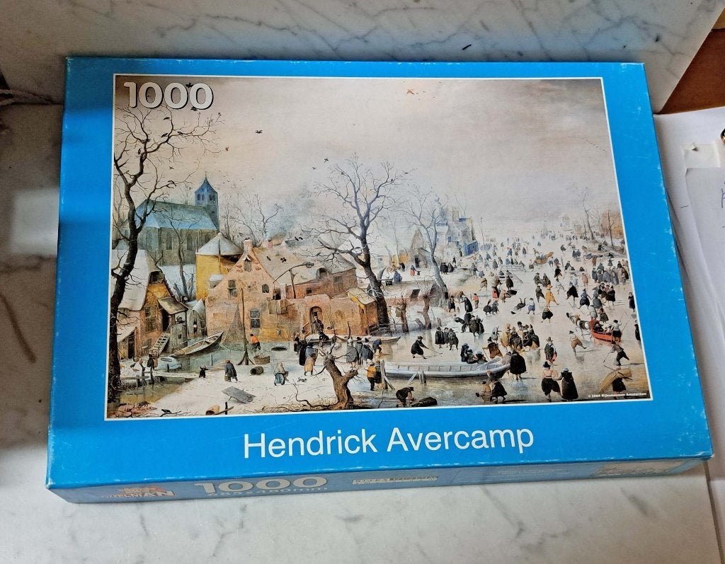 Puzzel Avercamp winterlandschap., Hobby en Vrije tijd, Denksport en Puzzels, Zo goed als nieuw, 500 t/m 1500 stukjes, Ophalen of Verzenden