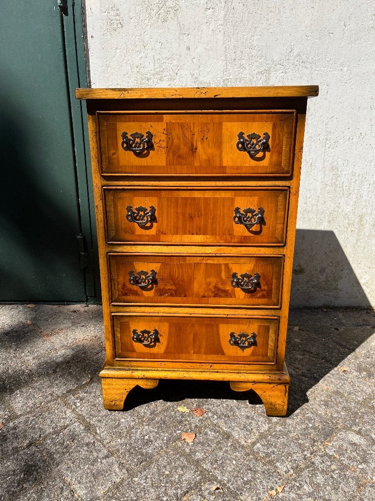 Engels ladekastje | taxushout | Georgian style, Ophalen, ;, Minder dan 50 cm, Gebruikt