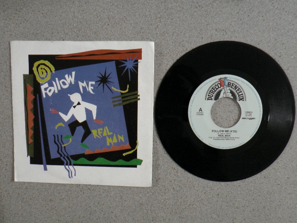 Real Man - Follow me VINYL SINGLE, Gebruikt, 7 inch, Pop, Fotohoes