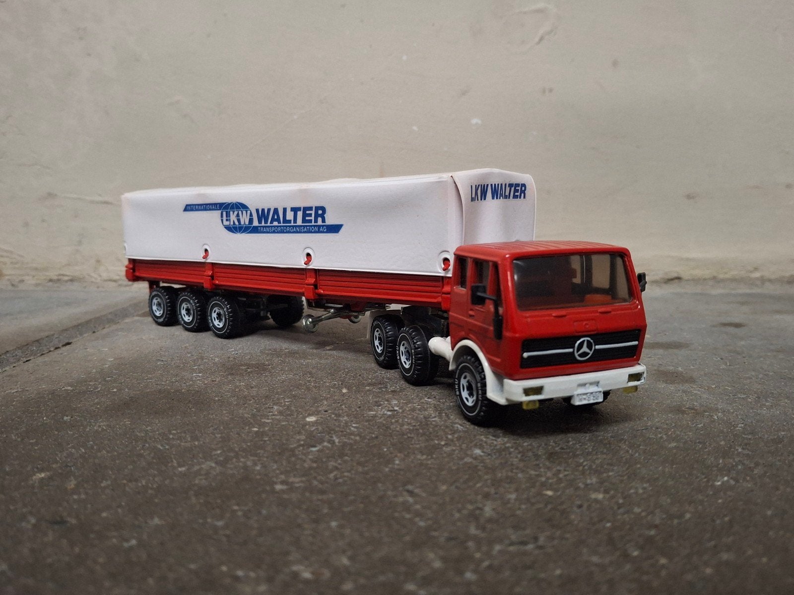 Siku Mercedes LKW Walter, Hobby en Vrije tijd, Ophalen of Verzenden, Bus of Vrachtwagen, SIKU