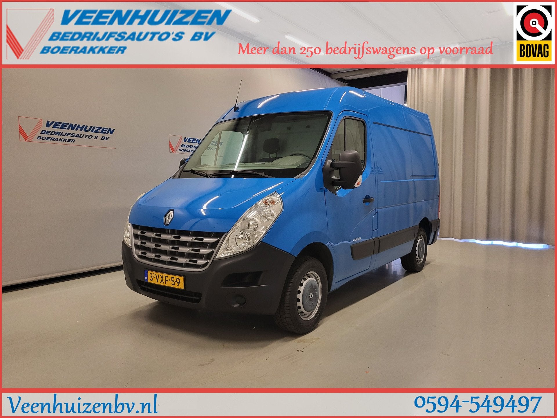 Renault Master 2.3dCi L1/H2 Apk tot 19-4-2027! (bj 2012), Voorwielaandrijving, Euro 5, Parkeersensor, Gebruikt