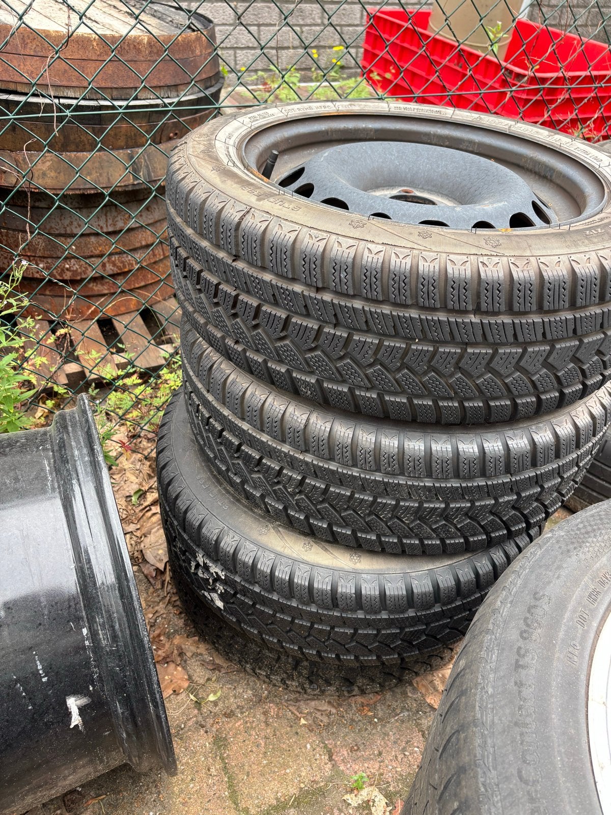 4 Winterbanden 16 inch, Ophalen, Gebruikt