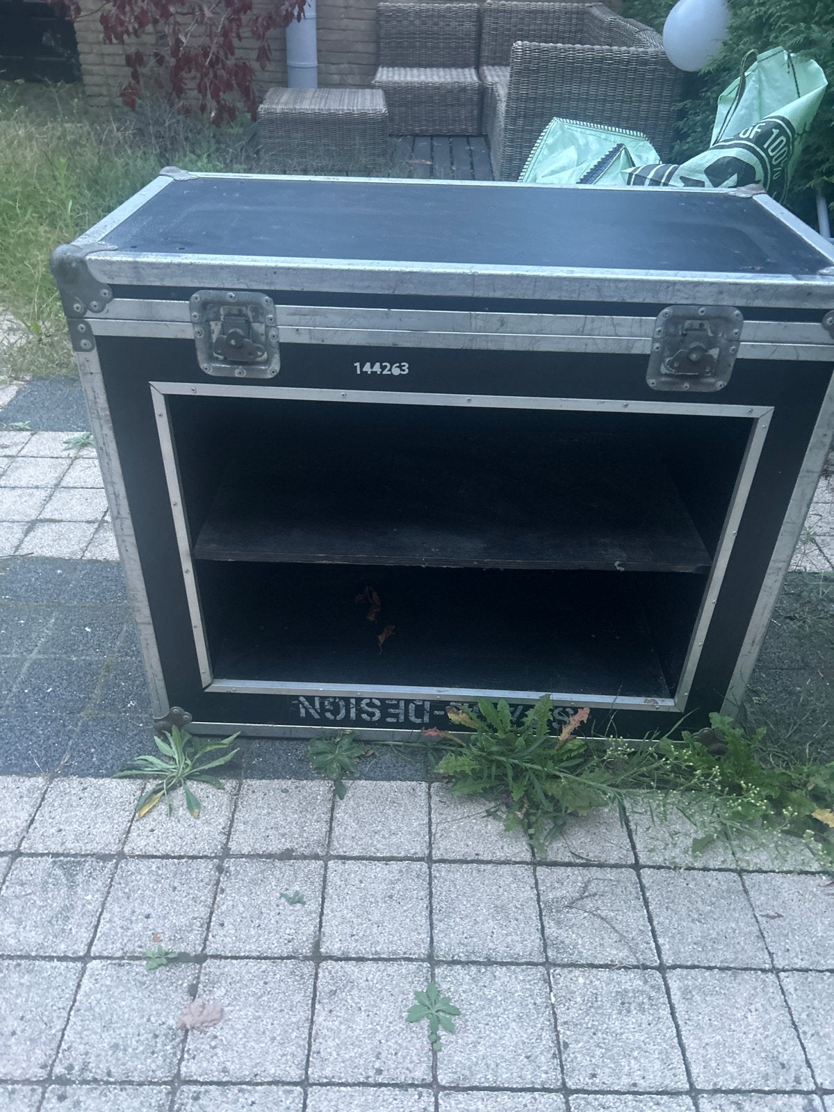 Stevige Flightcase met 2 vakken - 95x48x80 cm, Muziek en Instrumenten, Ophalen, Gebruikt, Overige instrumenten, Flightcase