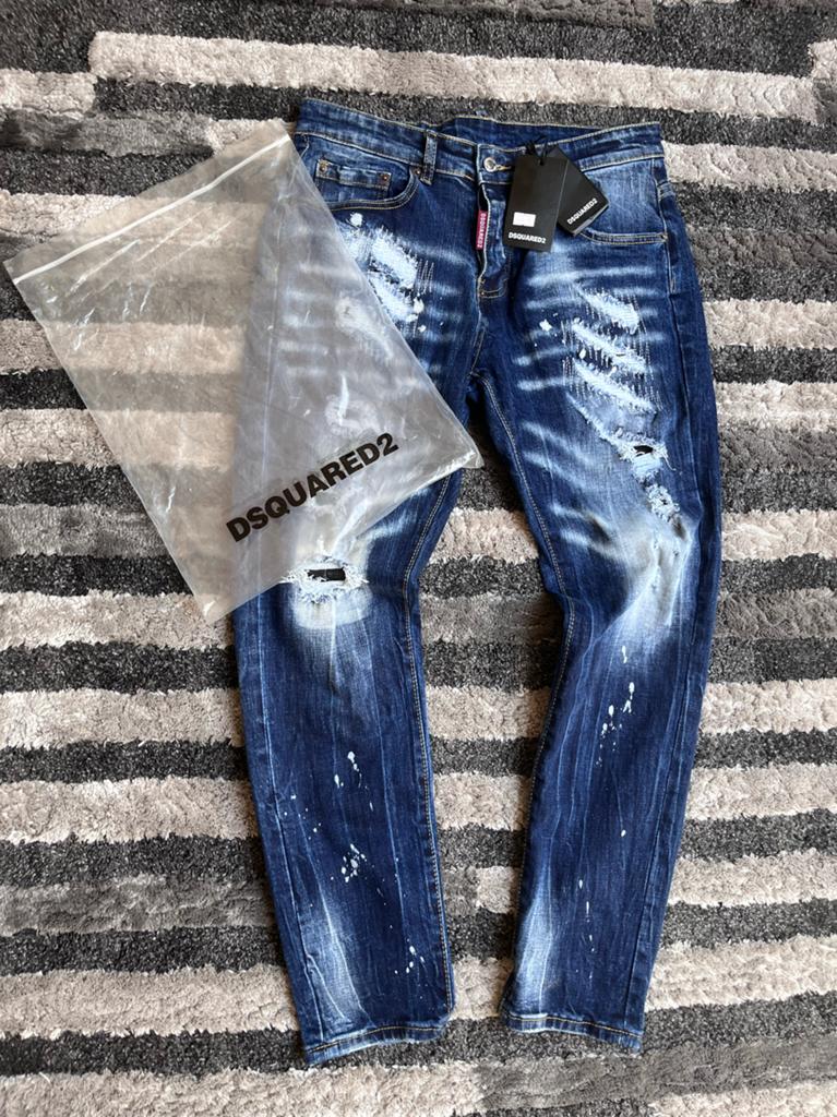 Dsquared2 Donkerblauwe Jeans Maat 32, Kleding | Heren, Ophalen of Verzenden, Nieuw, Blauw, W32 (confectie 46) of kleiner