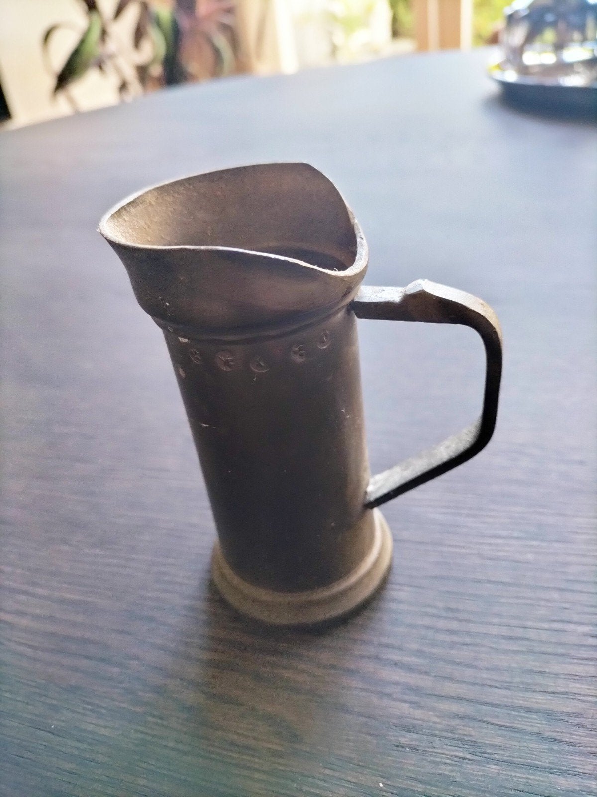 Antieke Tinnen Maatbeker. 1Deciliter., Ophalen of Verzenden