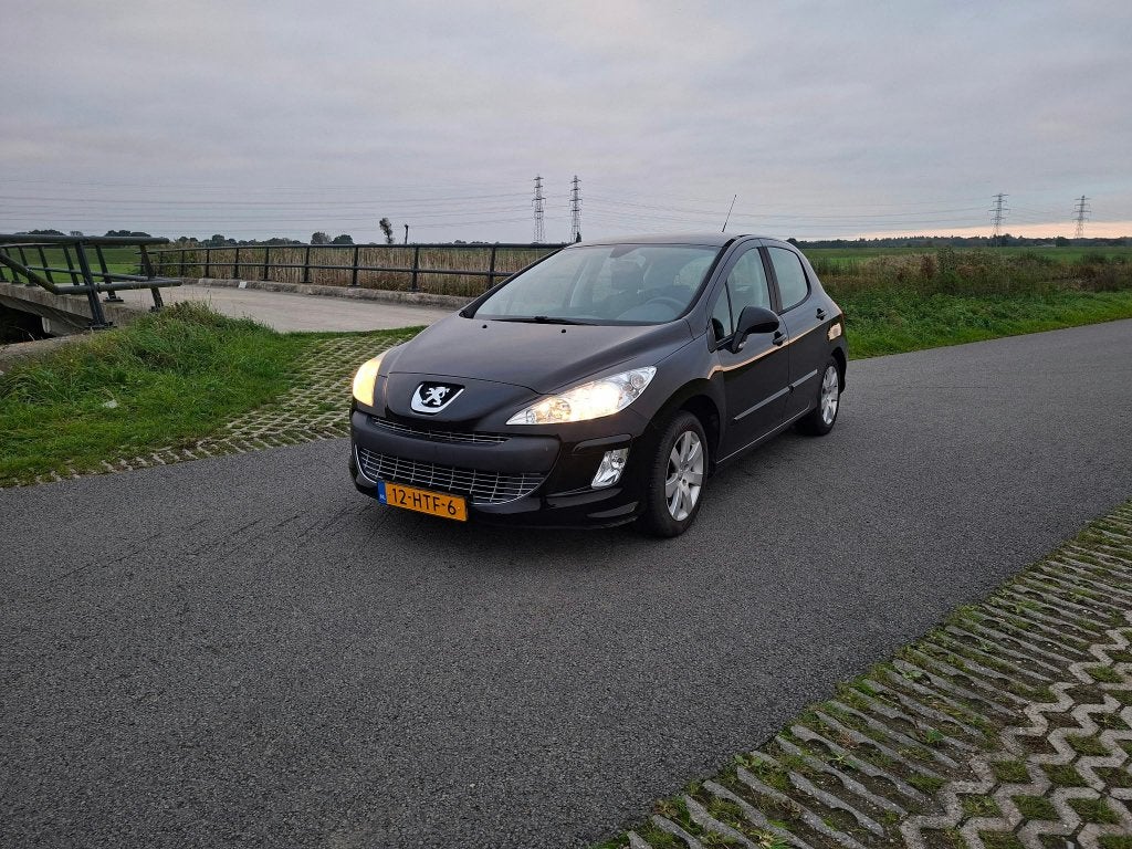 Peugeot 308 1.6 VTI 16V 5-DRS 2009 Zwart, Auto's, Voorwielaandrijving, 4 cilinders, 1650 kg, Origineel Nederlands