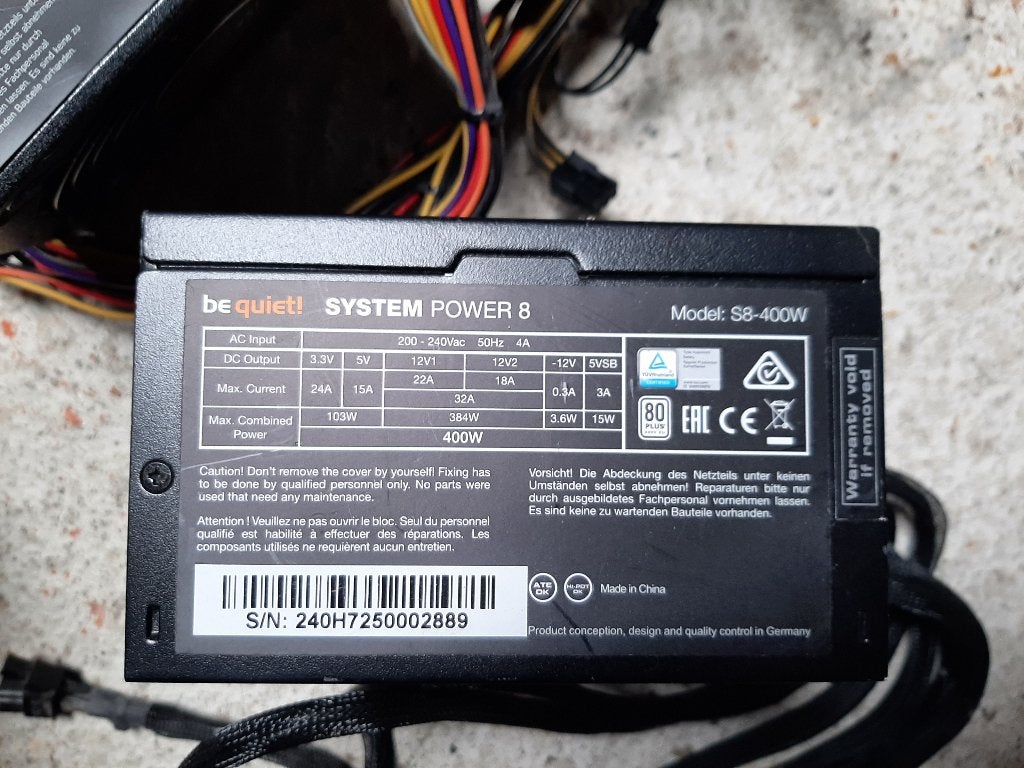 BeQuiet PC voeding ups  400 watt, Ophalen, Zo goed als nieuw