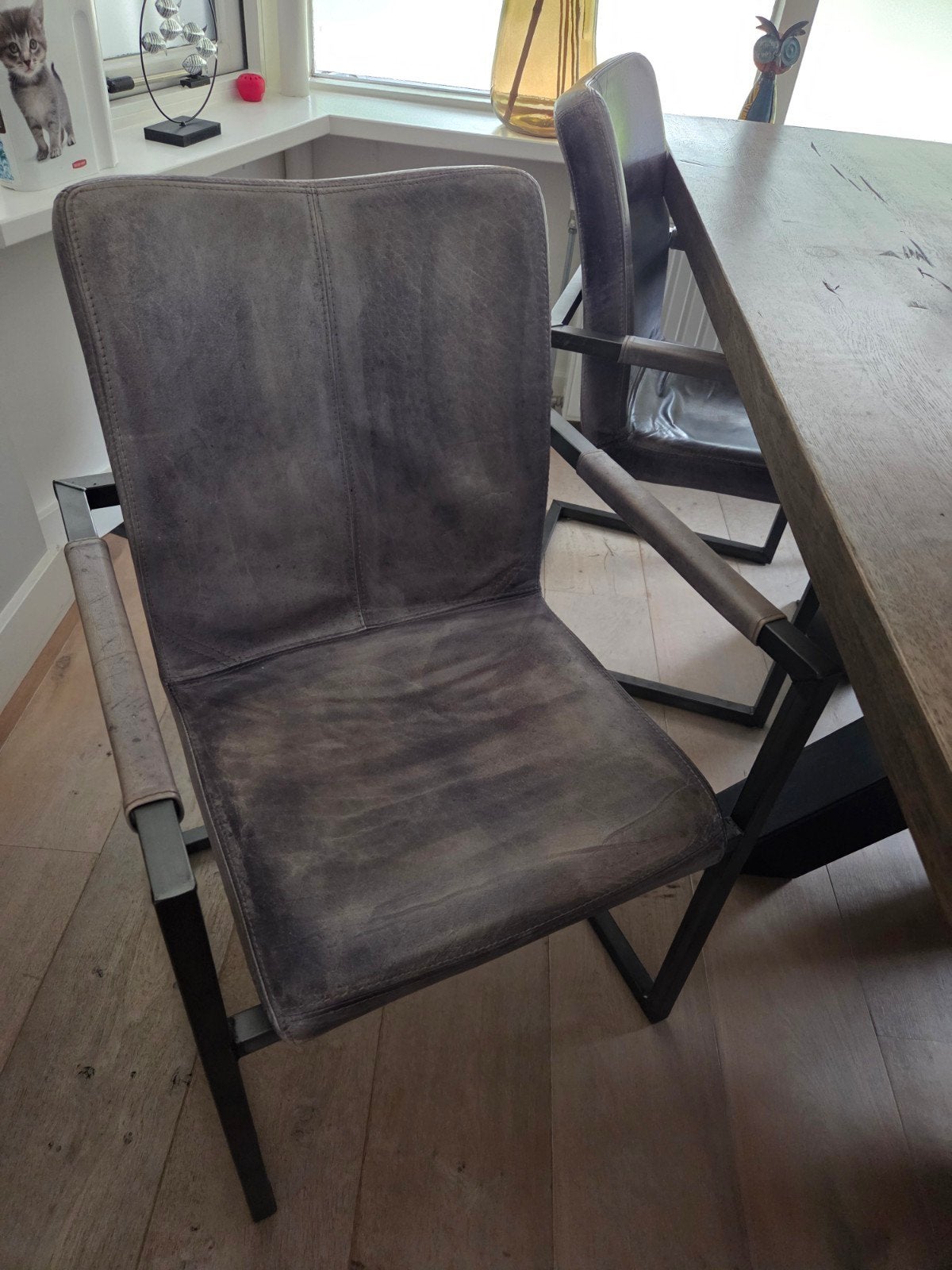 Gratis eetkamer stoelen, Ophalen, Gebruikt