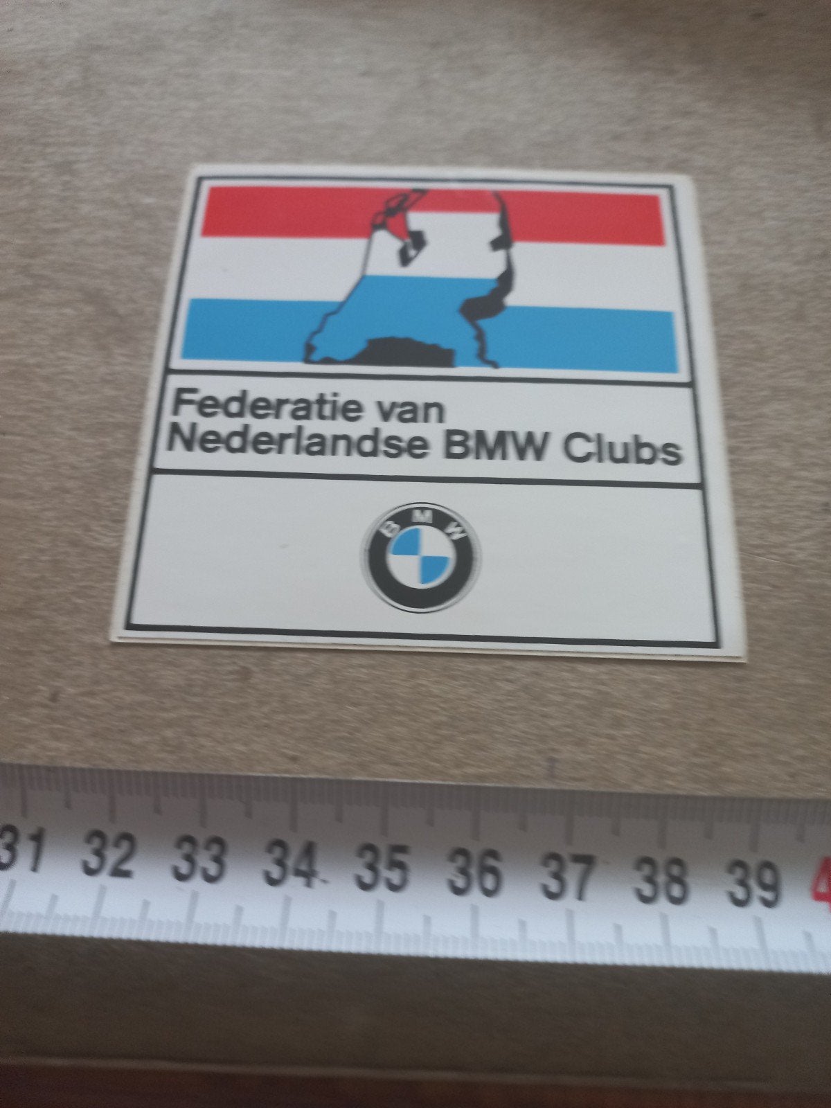 Sticker Federatie Nederlandse BMW Clubs, Verzamelen, Ophalen of Verzenden