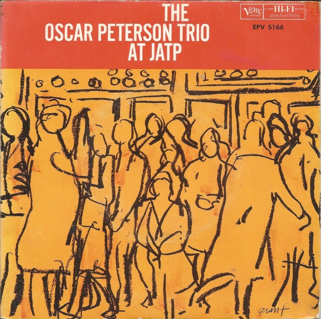The Oscar Peterson Trio – At JATP, Gebruikt, 7 inch, Ophalen of Verzenden, EP