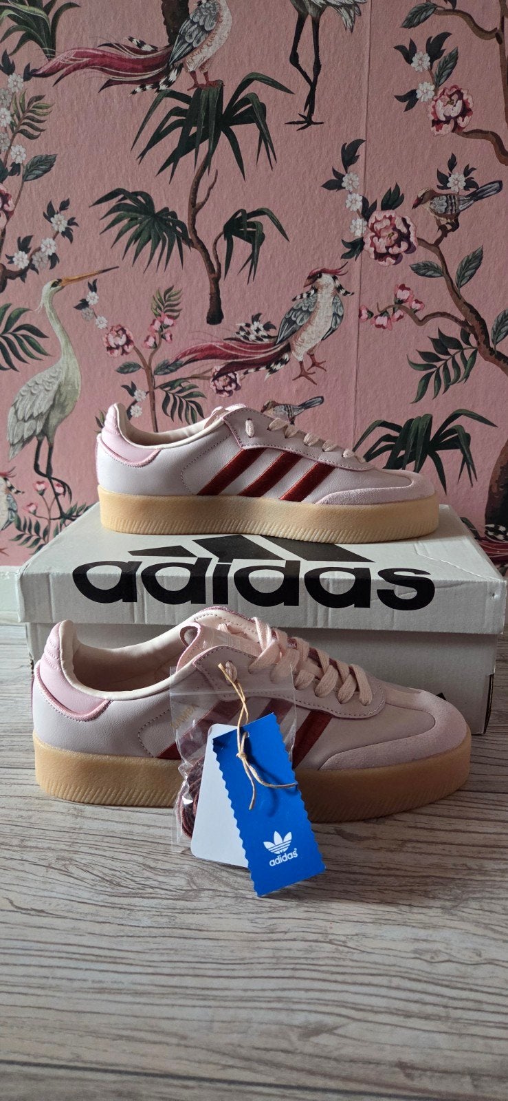 Adidas Samba Roze met Rood - Maat 40, Adidas, Nieuw, Ophalen of Verzenden, Sneakers of Gympen