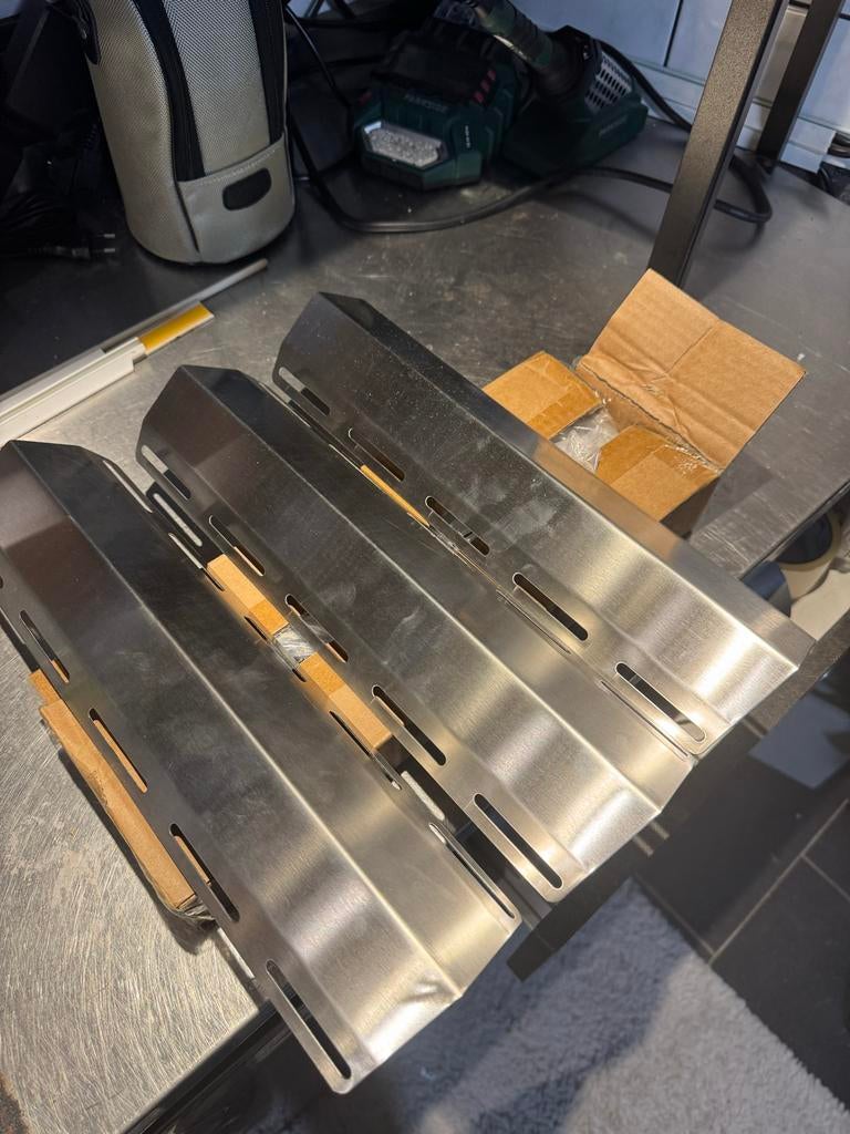 Roestvrijstalen Flavorizer Bars voor BBQ (3 stuks), Tuin en Terras, Ophalen of Verzenden, Zo goed als nieuw