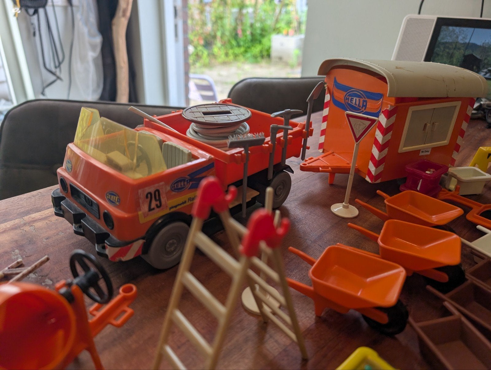 Playmobil Bouwplaats Set: Vrachtwagen, Keet & Accessoires, Ophalen, Gebruikt, Jongen of Meisje