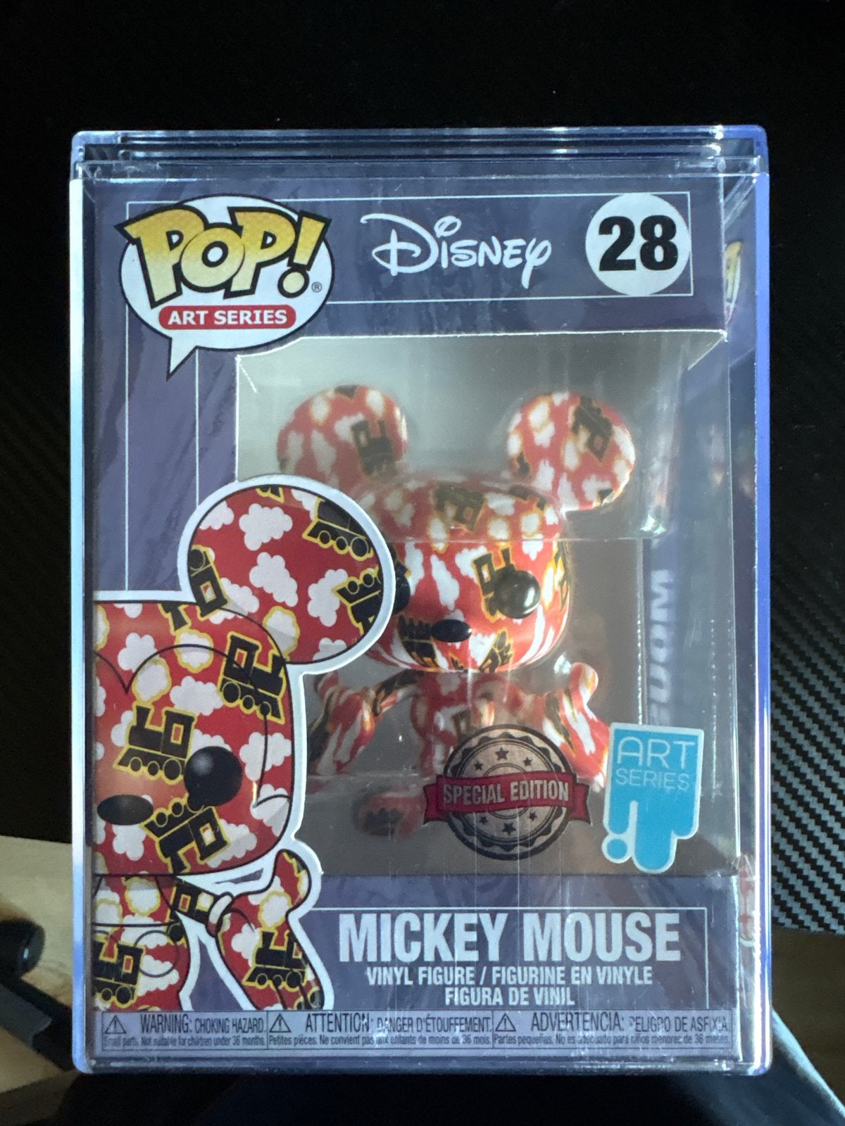 Funko Pop! Art Series Disney Mickey Mouse #28 Special Editio, Ophalen of Verzenden, Mickey Mouse, Nieuw, Beeldje of Figuurtje