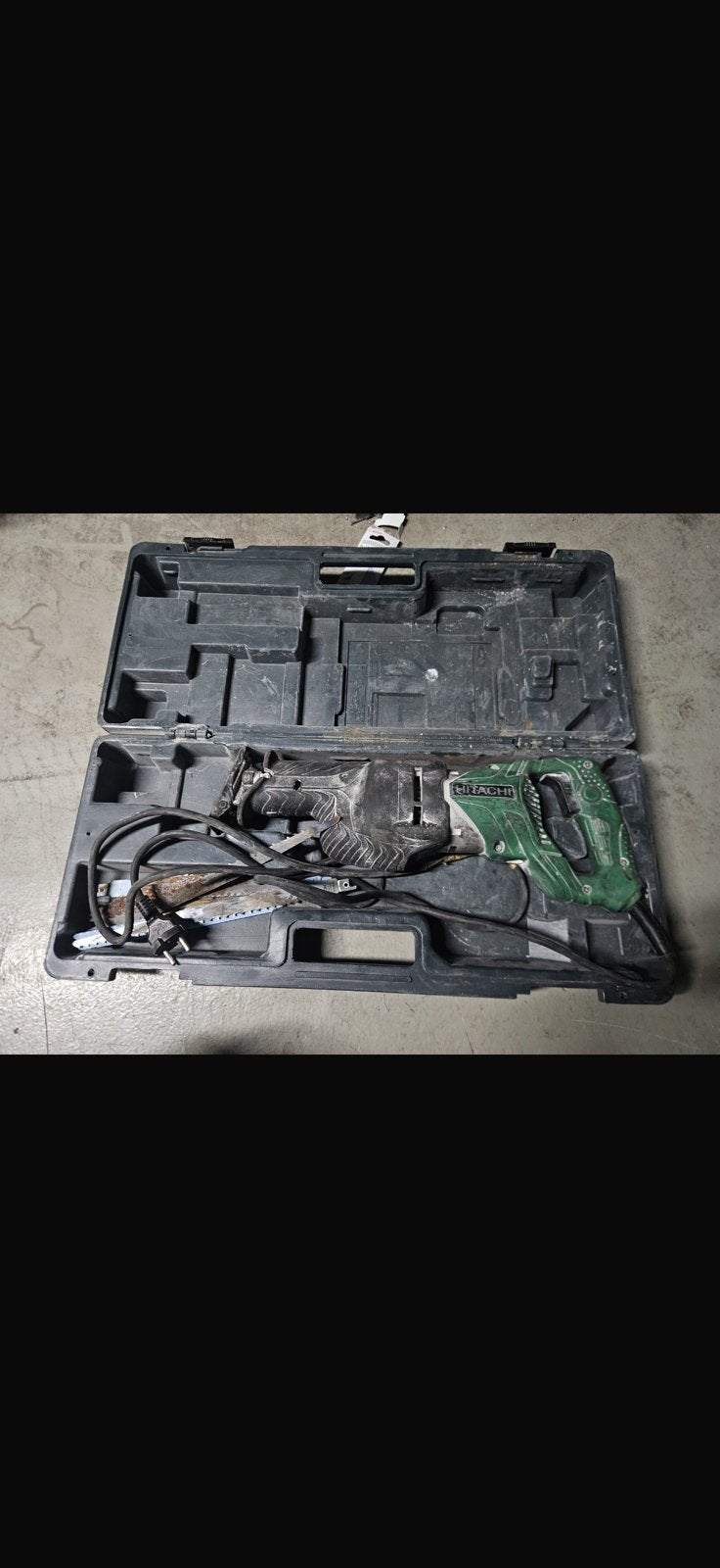 Hitachi CR13V2 reciprozaag 1010W met koffer en zaagbladen, Ophalen, Gebruikt