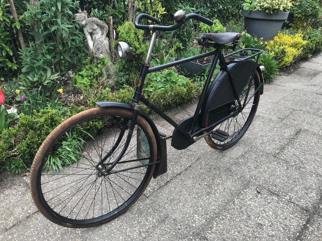 GAZELLE herenfiets uit 1938, Ophalen, Terugtraprem, Gazelle, 59 cm of meer