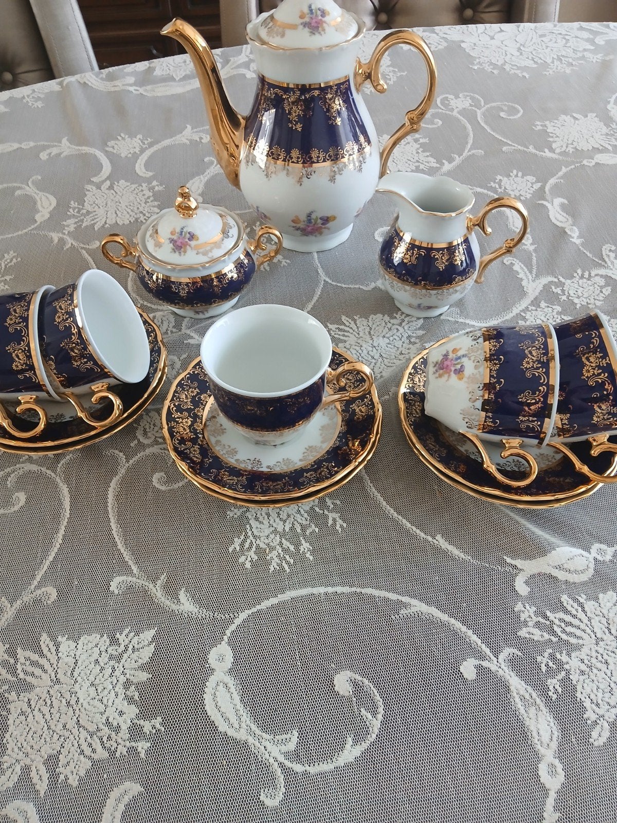 Mooi koffie/theeservies Moritz zdekauer, Antiek en Kunst, Antiek | Servies compleet, Ophalen of Verzenden