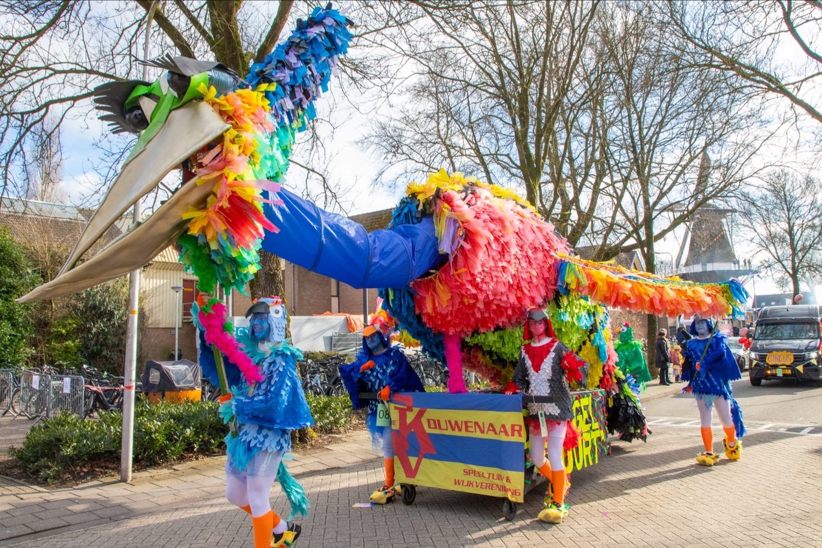 Carnaval loopgroep vogelthema, Ophalen, Nieuw, Maat 46/48 (XL) of groter, Carnaval