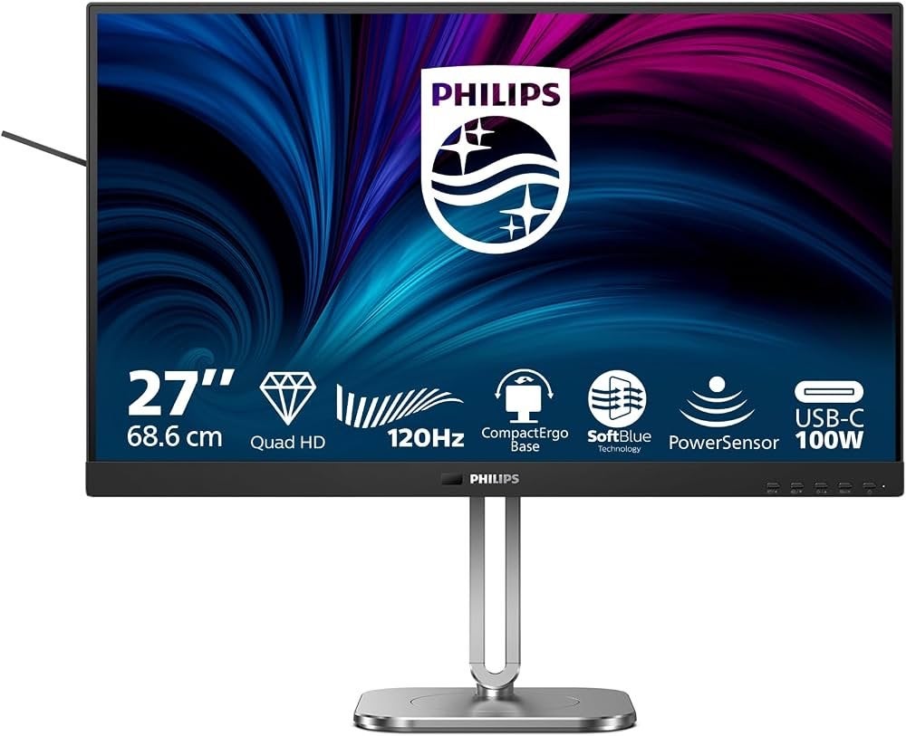 Philips Business Monitor 27" QHD USB-C met webcam, Computers en Software, Ophalen, HDMI, 101 t/m 150 Hz, Nieuw